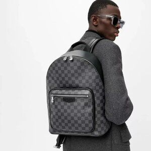 Louis Vuitton LV Josh Backpack Damier Graphite Black Gray Near NEW Authentic